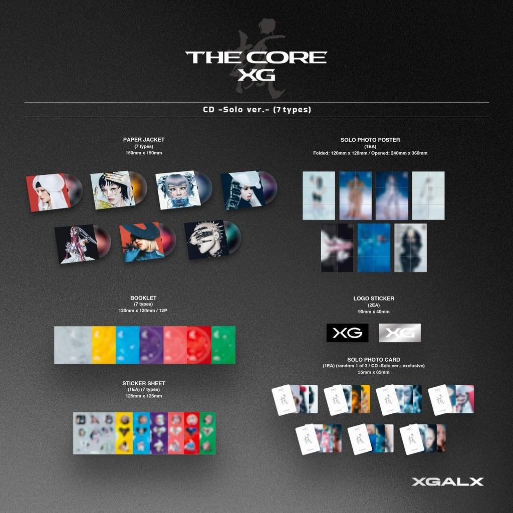 XG [THE CORE - KAKU] 1st Full Album (Solo ver.)