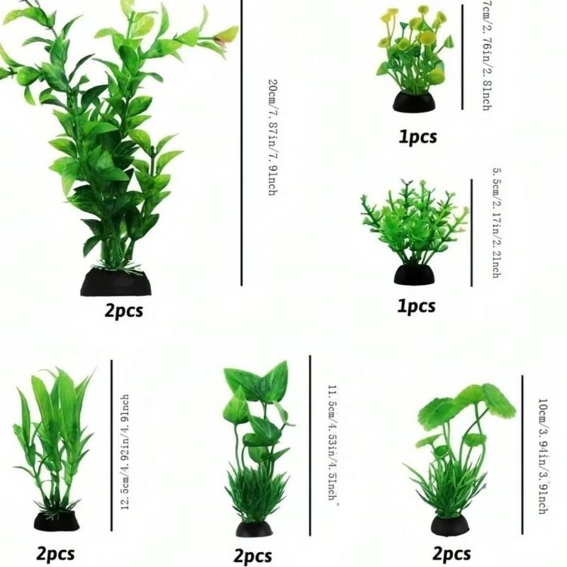 Fish Tank Landscaping Complete Set of Simulated Water Plants Decoration Set Aquarium Plastic Fake Seaweed