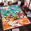 Bunter Blumendekor-Teppich mit Schmetterlingen Himmeldesign Teppich Geeignet für die Verwendung als Antirutsch für Wohnzimmer Schlafzimmer Sofas