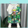 Trendy Summer T-shirt And Shorts Set For Boys 2024 Stylish Comfortable Outfit For Kids Aged 3 To 8