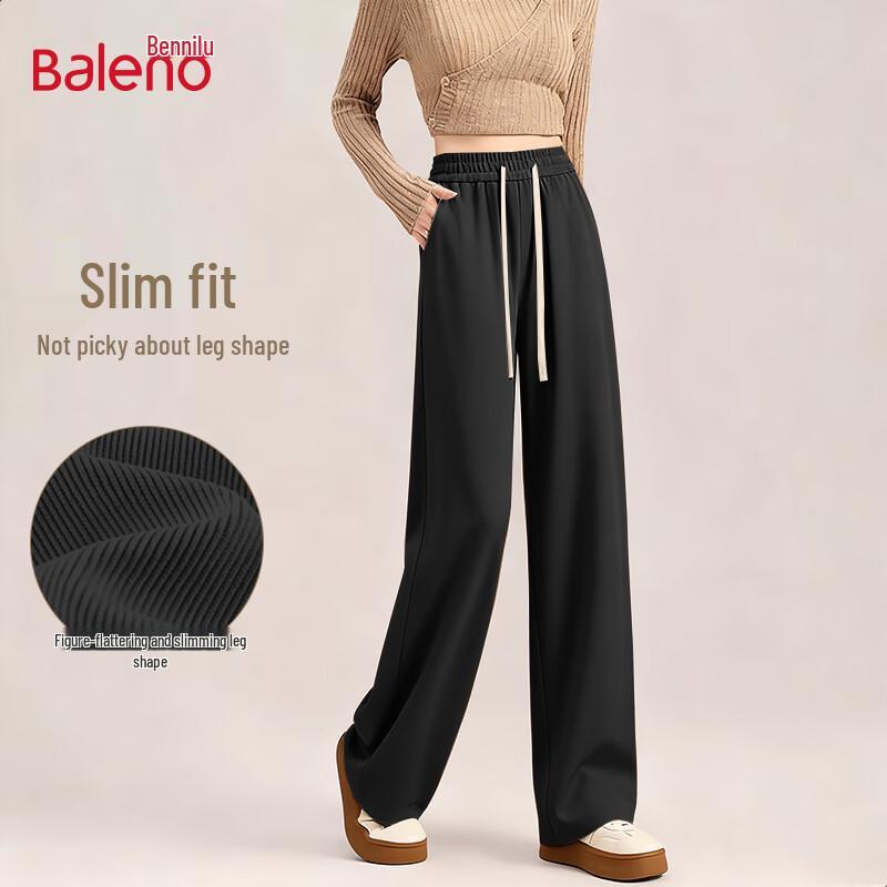 Baleno Women's Chenille Wide-Leg Trousers