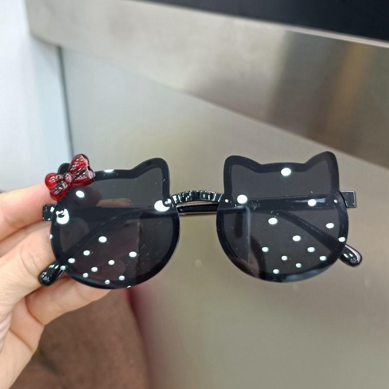 Children'S Sunglasses Uv Protection Girls Cute Kitten Sunglasses Little Girl Baby Sunshade Glasses Do Not Hurt The Eyes Women