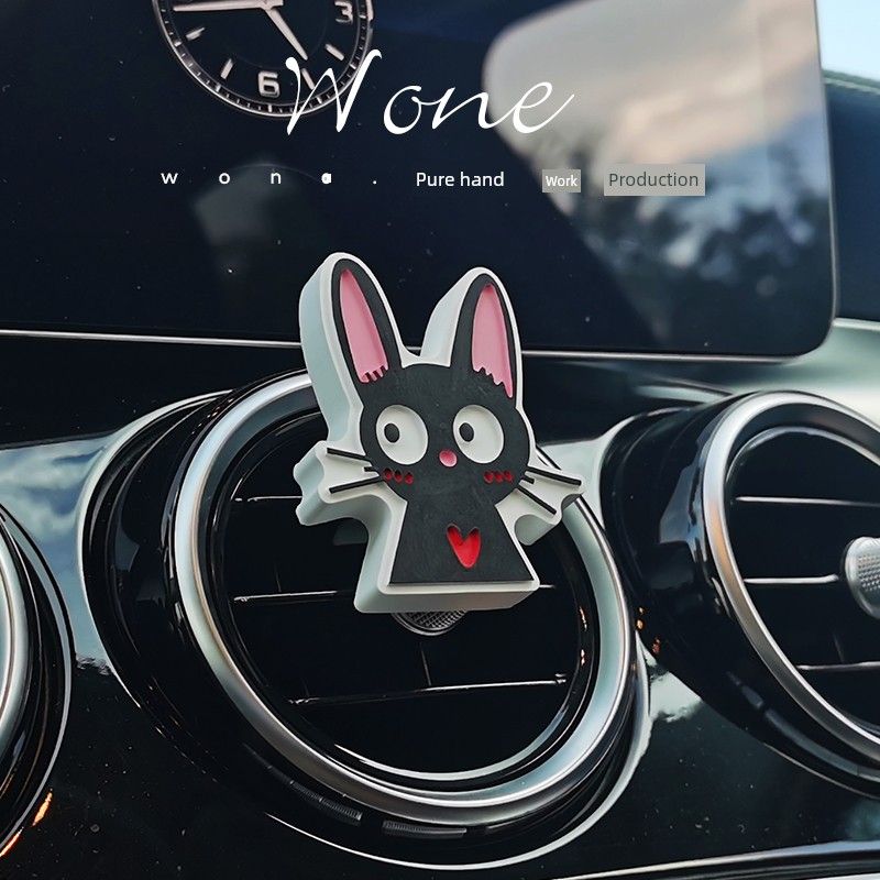 

Auto Perfume Aromatherapy Cute Black Kitty Air Outlet Perfume Aromatherapy Air Conditioning Decoration Fragrant Stone Cartoon Black Kitten