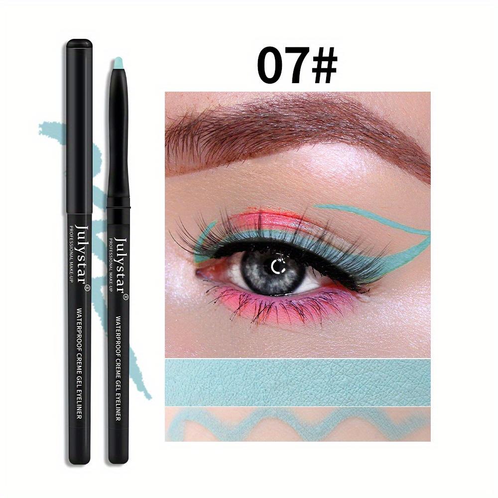 Color Eyeliner Glue Pen Very Fine Eyeliner Pen Waterproof and Oil-proof Non-smudged Lasting Eyeliner