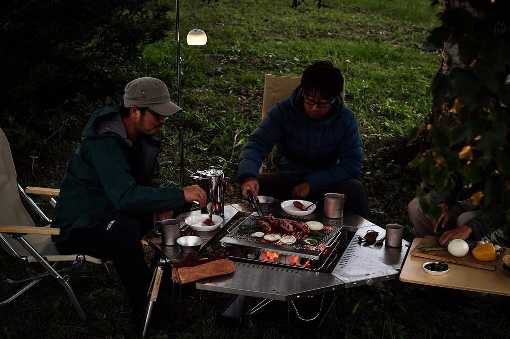 Snow Peak Pitts Stainless Steel CS-370 Tongs, for Yakiniku, BBQ, Tapered Design, Corrosion Resistant, Outdoor Camping (Pack of 3)