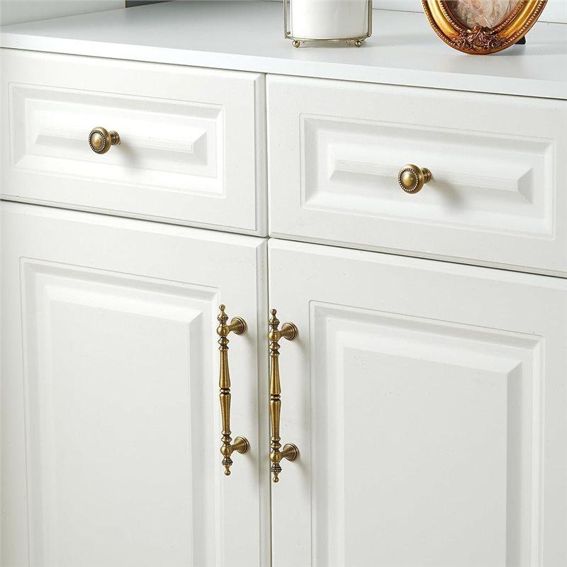 T21C Brushed Brass Teardrop Cabinet Handle For Santaya Modern- Fits For Kitchen And Bedroom Furniture