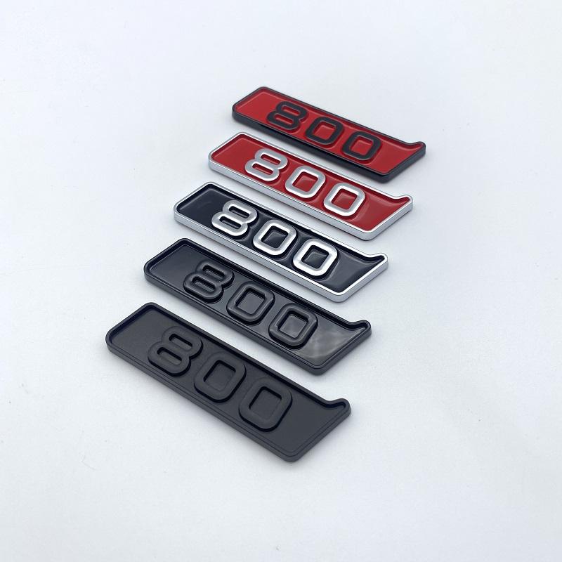 3D ABS Black Silver Letters G800 800 BITURBO Emblem for Mercedes Benz Brabus G Car Fender Trunk Rear W464 Logo Sticker MU8