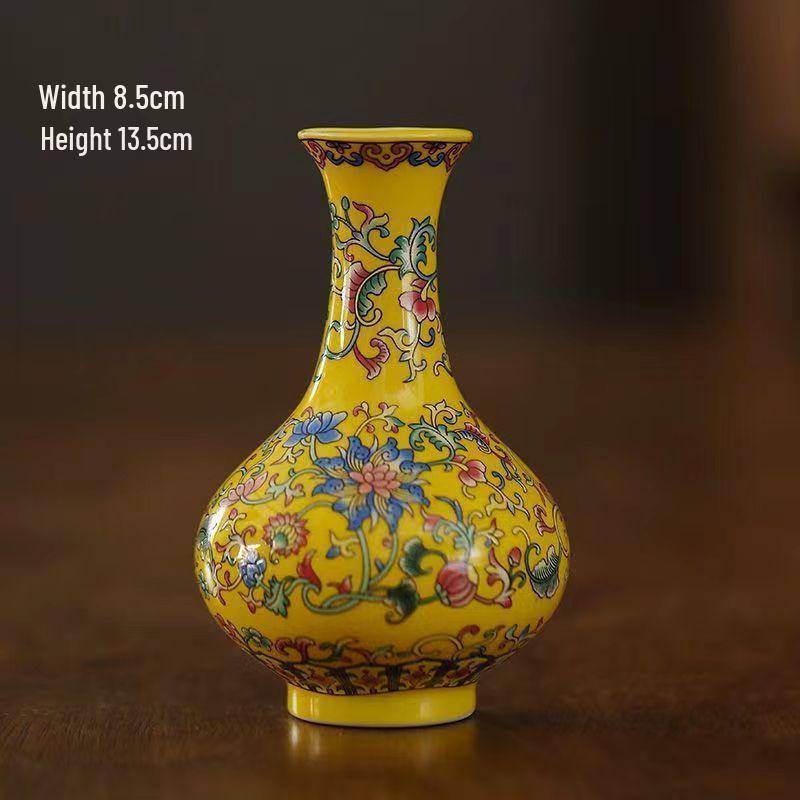 Zen Blue & White Wall-Mounted Porcelain Flower Vase - Ceramic Ornament