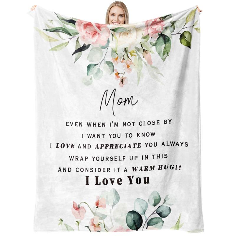 Blanket Flannel Cover Blanket Gift Blanket for Mom and Grandmother Birthday Christmas and New Year Gifts