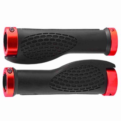 1 Pair Bike Handlebar Grips Ergonomic Soft Comfortable Bike Rubber Handle Grip for Mountain Bike Folding Bike