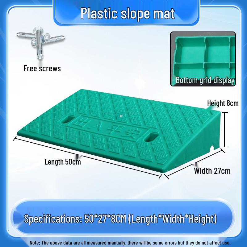 Home Car Step Threshold Mat - Plastic Curb Ramp