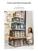 Foldable Transparent 5-Door Storage Box for Clothes, Quilts, Books, and Toys