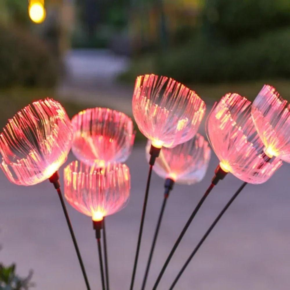 Solar Powered 6 Heads Jellyfish Light Waterproof Landscape Lawn Lamp  Garden Decoration