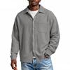 Men's Casual Button,down Long,sleeved Shirt With Pocket