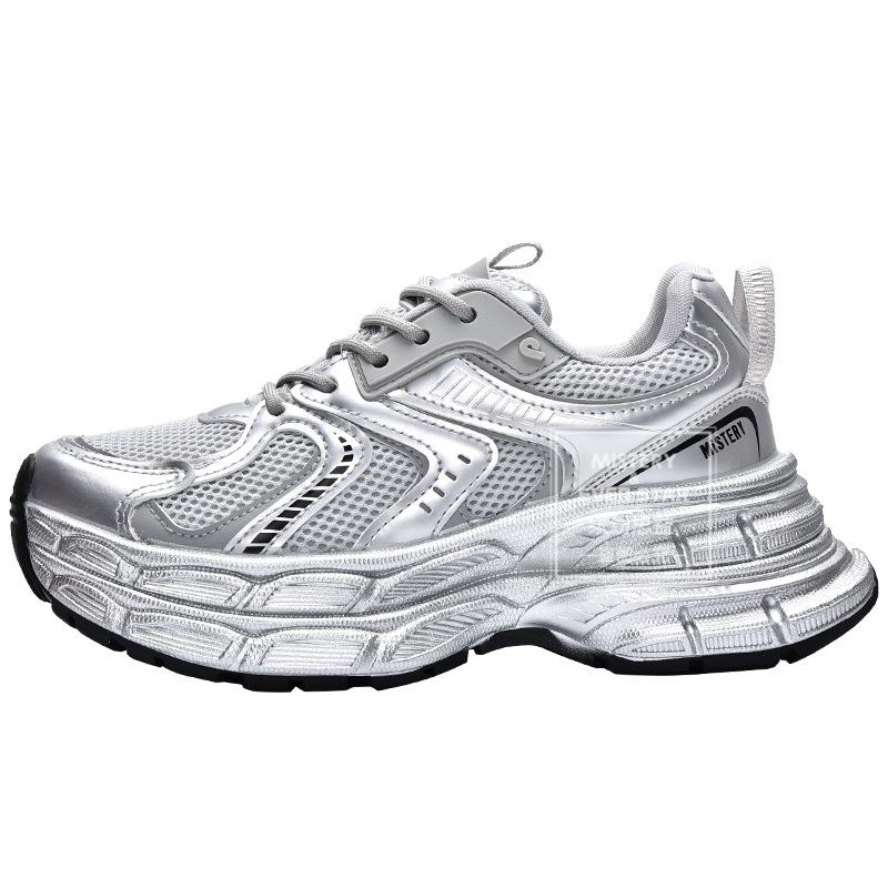 

Autumn new retro dad shoes versatile sports casual shoes 3353 40 серебряный