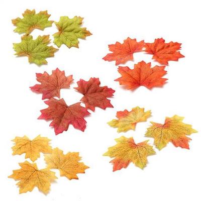 Nuevas 100 Piezas Hojas de Otoño Recuerdo de Boda Decoraciones de Hoja de Arce Otoñal Fiesta Buen Precio