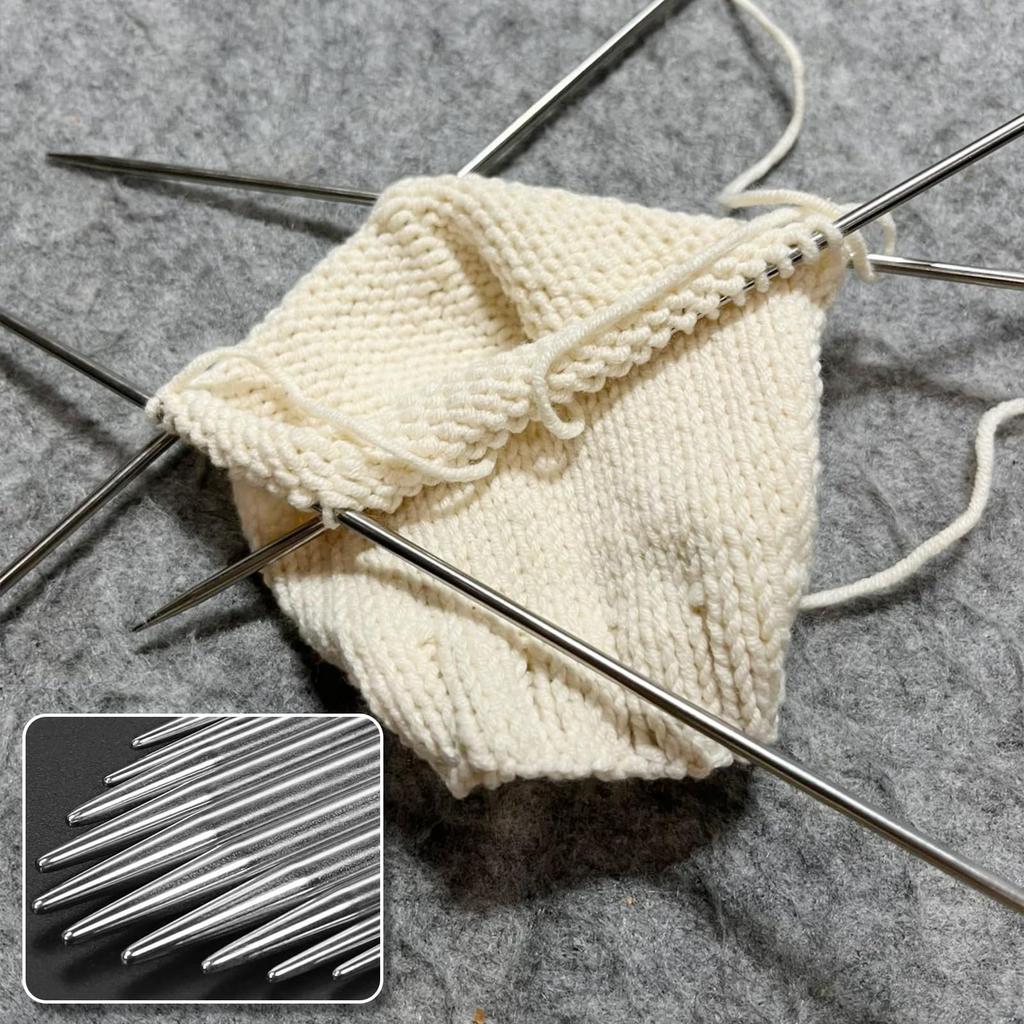 Knitting Needles 11 Stainless Knitting Knitting Needles for Hand Knitting Craft 55-Piece Set, 20cm, Sizes, Steel, Needles, Knitting, Yarn, Sweaters,