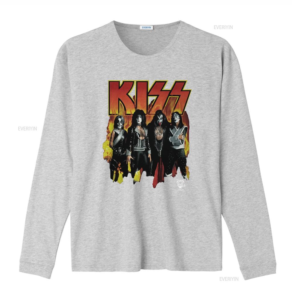 1996 Vintage Maglietta Band Kiss Taglia L Design Alive Worldwide Tour vintage Lavata Unisex Alla Moda Comoda uomo