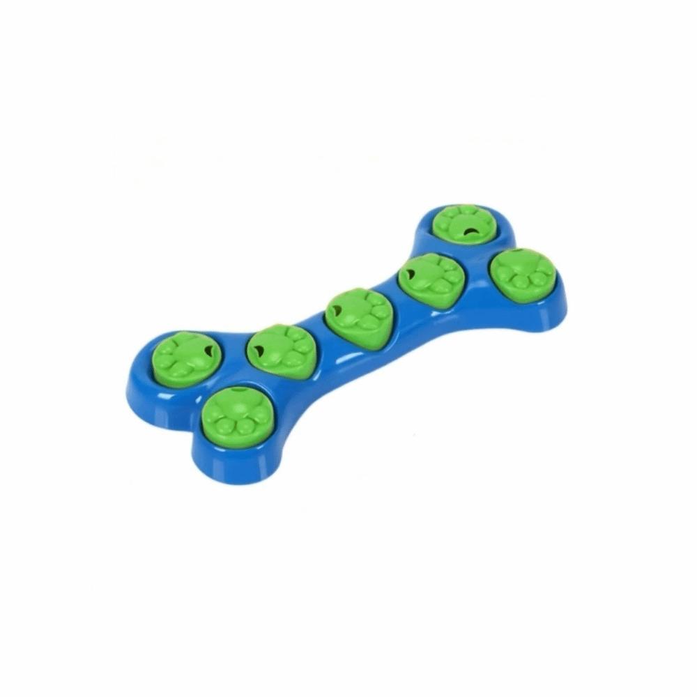 Нетоксичная интерактивная кормушка-головоломка Устойчивая к укусам интерактивная игрушка Кормушка в форме кости Разноцветные принадлежности для кормления