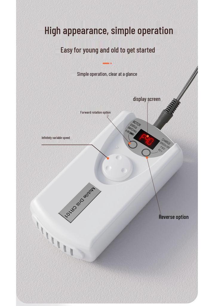Rechargeable Electric Nail Grinder & File for Salons - Professional Cuticle & Nail Remover
