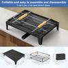 Foldable Dish Drying Rack for Kitchen Counter Large Dish Storage Rack with Drainboard Rustproof Dish Drainer with Cutlery Holder