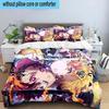 Powerful Demon Anime 3PCS Bedding set,Ideal for1pc Duvet Cover And 2pcs Pillowcases Perfect for Christmas gift,Ideal for Bedroom, Dormitory