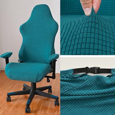 Gaming-Sessel-Sitzbezug, Computerstuhl-Schonbezug, Sitzbezug für E-Sport-Stühle, Büro-Stretch-Elastischer Hockerbezug