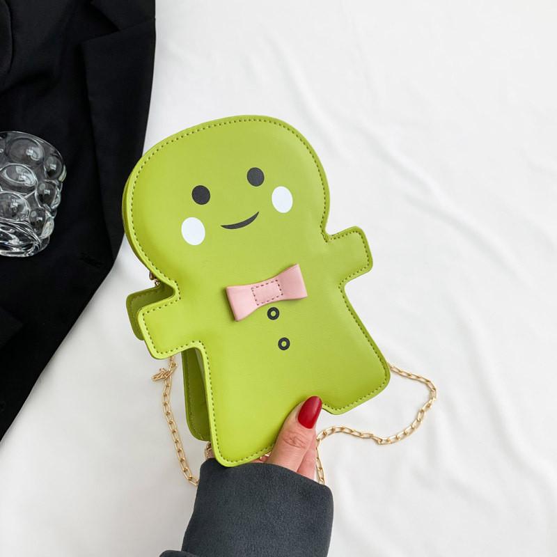 

Chic Casual Chain Shoulder Bag For Women With Unique Design And Versatile Size зелений