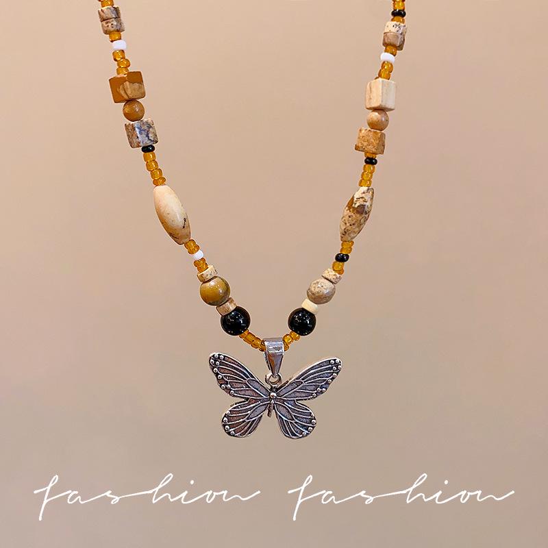 Colier Etnic Stil Ghioc de Stejar: Accesoriu de îmbrăcăminte unisex din bumbac și in țesut manual