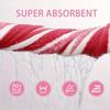 Bath Towel Wrapped In Thick and Enlarged Absorbent Face Wash, Home Wide Striped Coral Fleece Towel Set