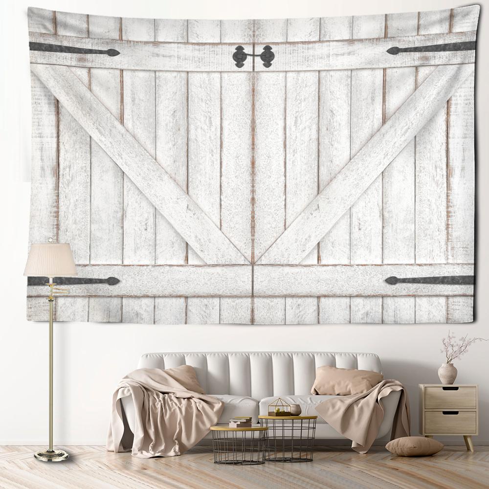 Off White Wooden Door Tapestry Wall Hanging Abstract And Minimalist Art Hippie Tapitz Living Room Bedroom Home Decor