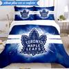 3PCS Maple Leafs Bedding Set Duvet Cover Closure Includes 1 Duvet Cover & 2 Pillowcases for All Seasons Bedroom Decor Christmas Fan gifts