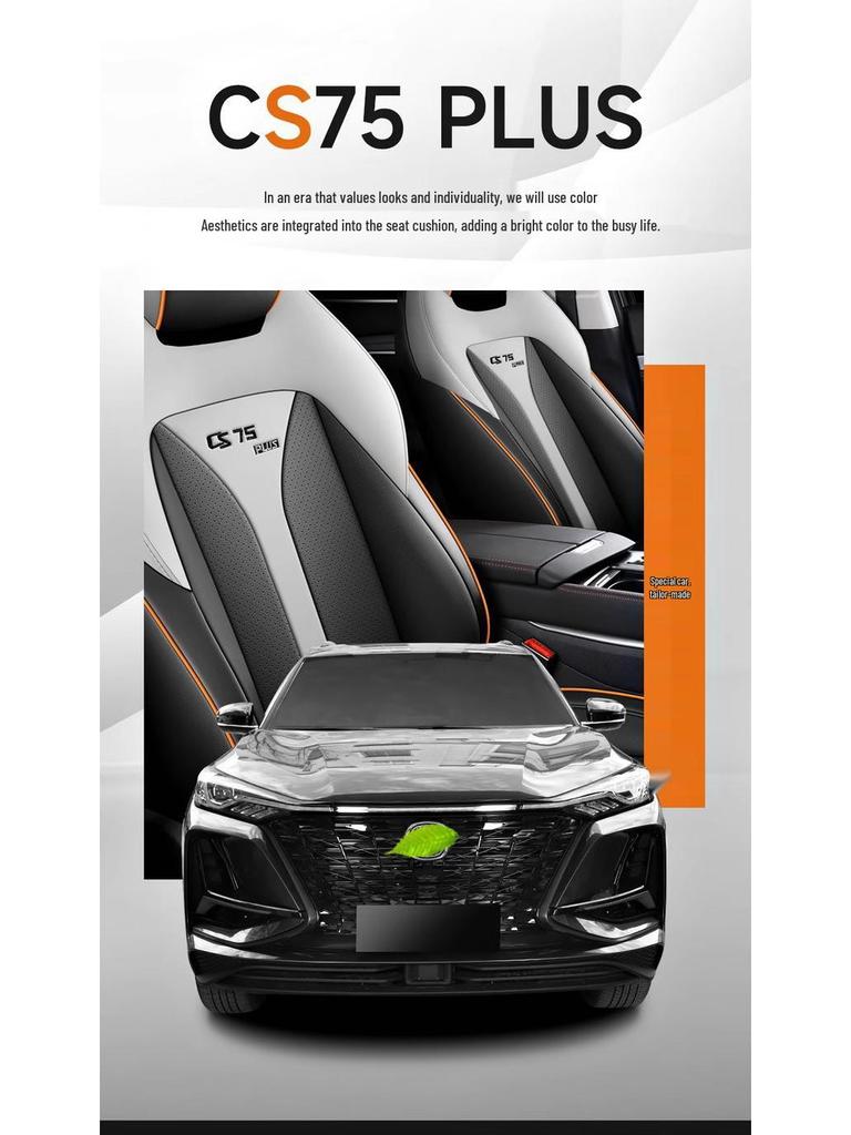 Cojín Universal para Asiento de Coche para Todas las Estaciones para Changan CS75 PLUS 2ª/3ª Generación - Cobertura Completa
