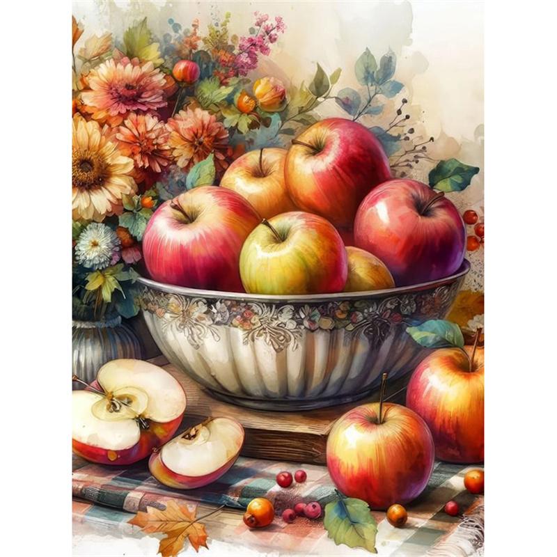 Diamond Embroidery Sale Fruit Flower Mosaic Needlework Full Kits Diamond Painting Kitchen Floral Cross Stitch Needlework