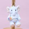 1Pcs Cute Soft Plush Elephant Doll With Joint And Hand And Foot Movement Charm Keychain Toy Bag Pendant Home Decor Gift