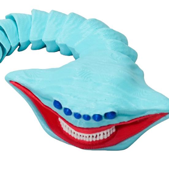 3D Baskılı Deniz Hayvanı Oyuncak Eklemli Fidget Oyuncak Esnek Derin Deniz Yaratığı Çocuklar Yetişkinler İçin Duyusal Oyuncak Stres Giderici