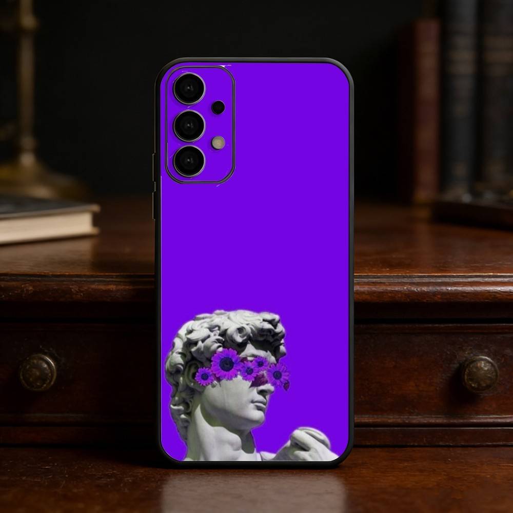 

Art Aesthetic David Eyes phone Case For Samsung S25,24,21,22,23,30,Ultra,20,Plus,Fe,Lite,Note Soft Black Cover Samsung S30Ultra5G