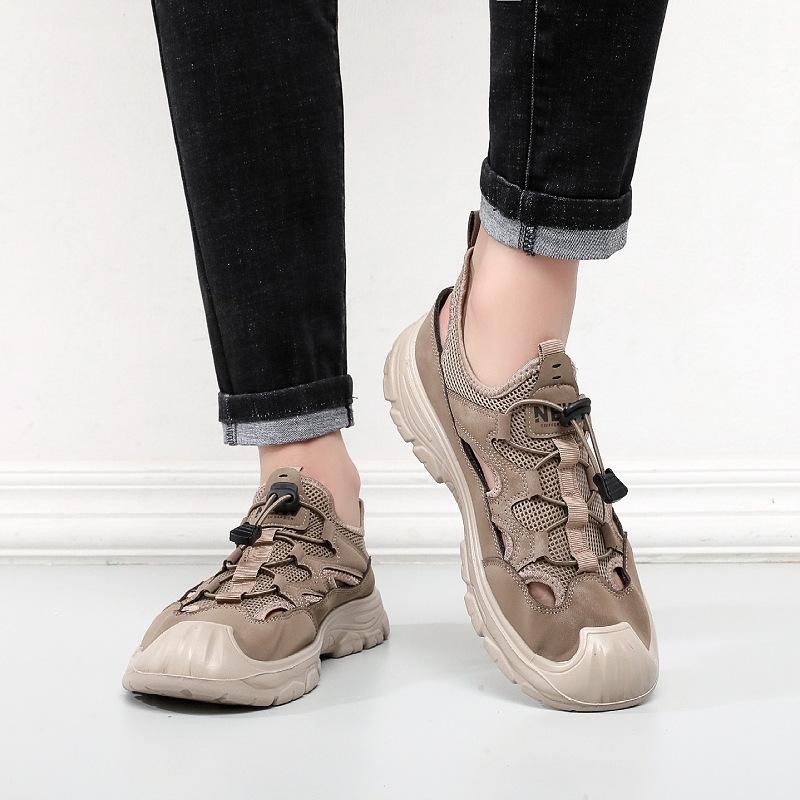 

Мужские летние сандалии для пляжа, спорта и отдыха, новые дышащие, с открытым носком 44