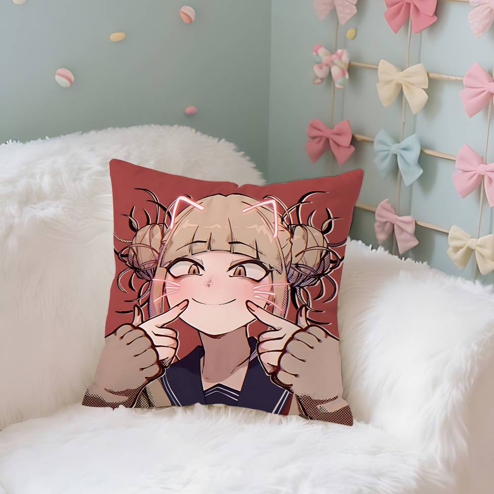 Anime Cute TtogahimikoS Throw Pillow Covers Pattern Cushion Cover Suitable For Sofa Bedroom Car Pillow Cover