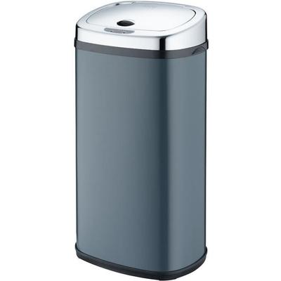 Automatic Kitchen Bin - LARGO - KITCHEN MOVE - 42 L - Matte Grey Stainless Steel with Rim