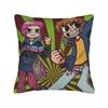 Scott Pilgrim Group Battle Pillow Case  Square Pillow Cover Cute Funny Cushion Cover For Sofa Bedroom Home Decor
