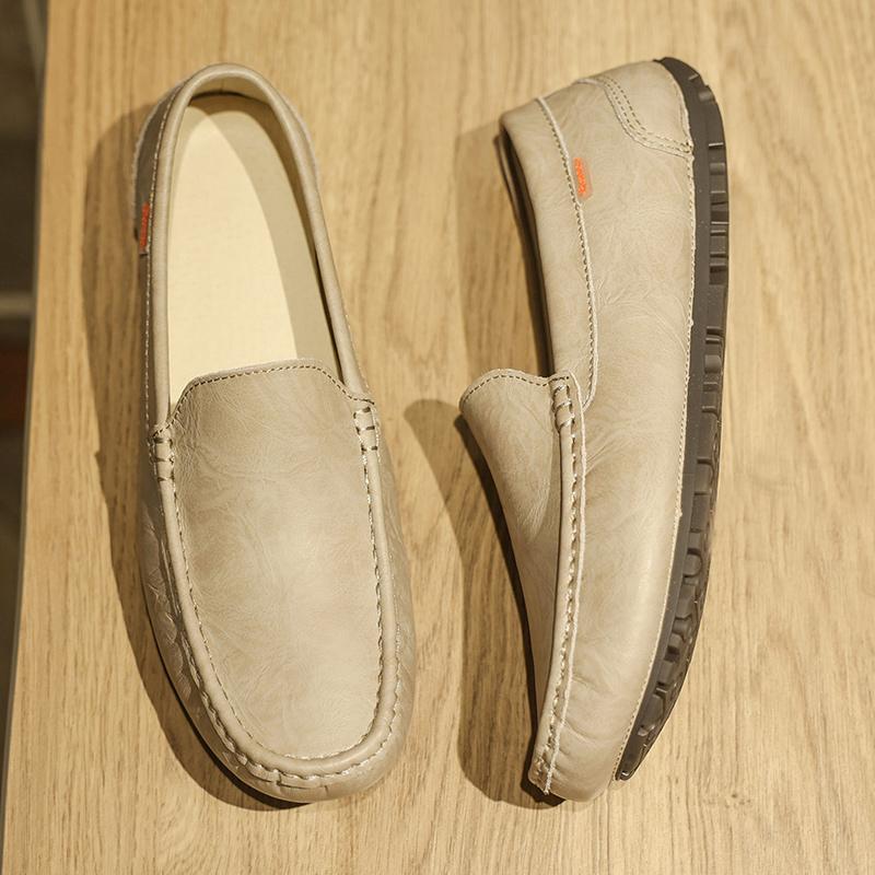 Fashion New Fashion Men's Loafers Genuine Leather Men Casual Shoes Driving Footwear Handmade Male Slip on Shoes Moccasins Walking Flats
