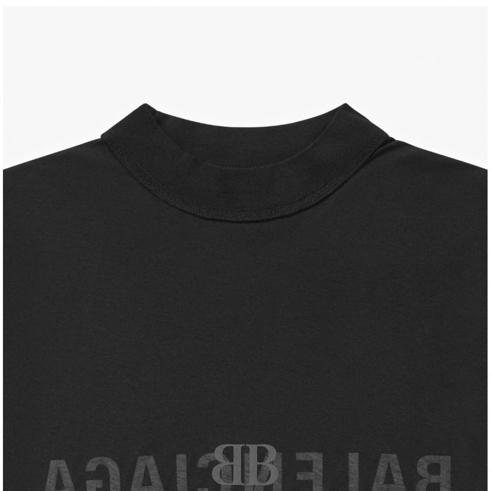 Balenciaga 787358 Tqvj4 1750 Ai Logo Inside Out Oversized Herren Kurzarm T-Shirt