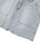 Covernat Woman Mini Denim Skirt Light Blue