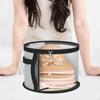 Hat Storage Box Bag Protector Home Clear Portable Zipper Closure with Handles for Sunhat