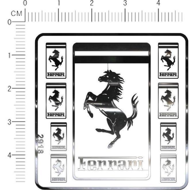 Car Racing Sports Metal Sticker for Ferrari Roma 488 Portofino F8 Roma Spider SF90 Competizione Modified Decoration Accessories JW7