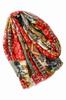 Boho Patchwork Scarf Red and Green - Patterned, 180X90