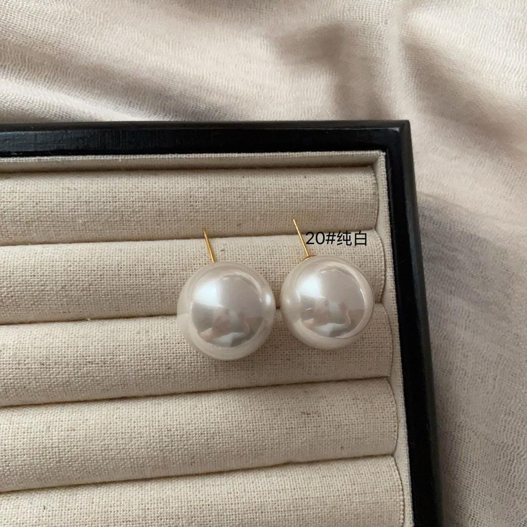 Simple And Sweet Atmosphere Pearl Multi-Color Stud Earrings, Advanced Not Monotonous And Versatile, Simple And Generous Light Luxury Earrings