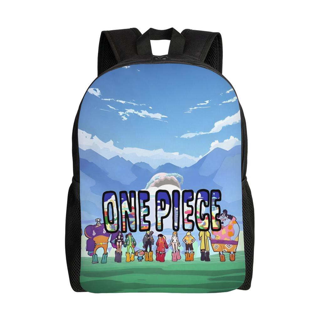 One Pieces Travel Backpack Women Men School Computer Bookbag Manga College Student Daypack Bags