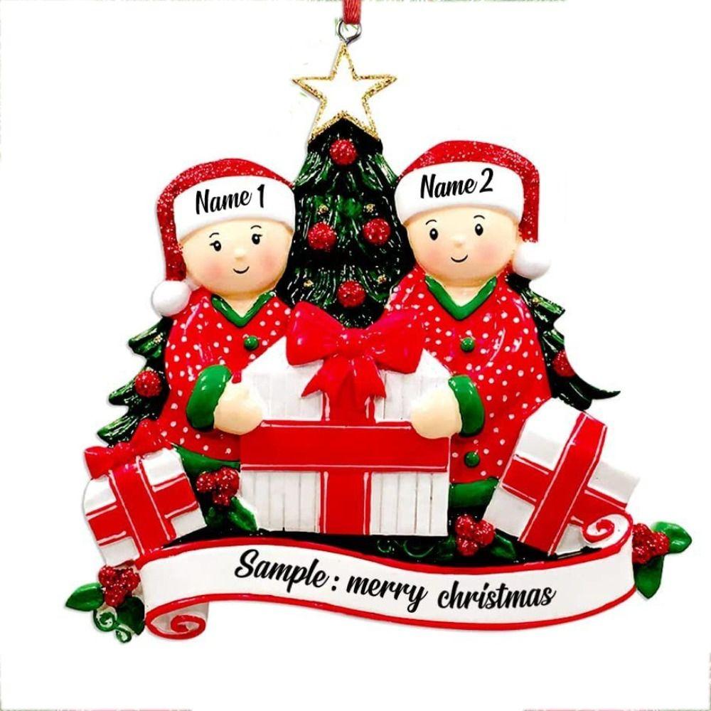 

Cute Christmas Family Ornament DIY Christmas Tree Hanging Ornament Family Gift 1